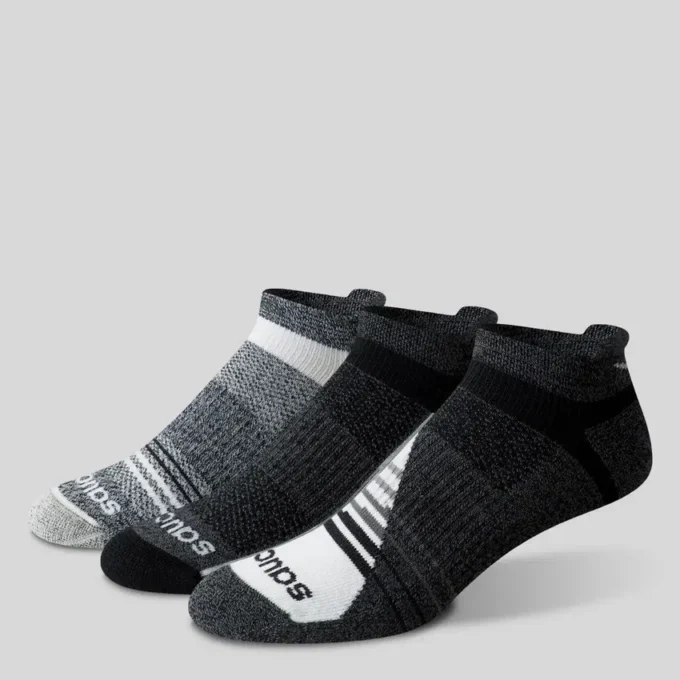 Lot de 3 paires de chaussettes invisibles Inferno en laine mérinos