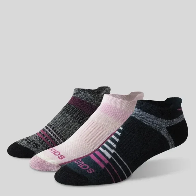 Lot de 3 paires de chaussettes invisibles Inferno en laine mérinos